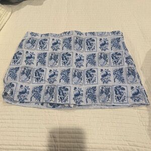Abercrombie & Fitch Blue Floral Midrise skirt
